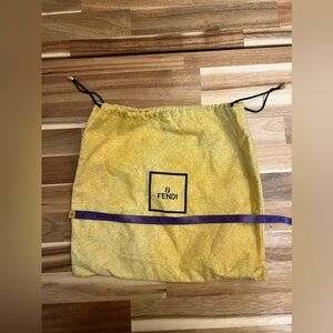Fendi Yellow Dust Bag